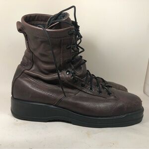 Belleville 330ST Men’s Leather Steel Toe Flight Boots US Navy Brown Size 10.5 W